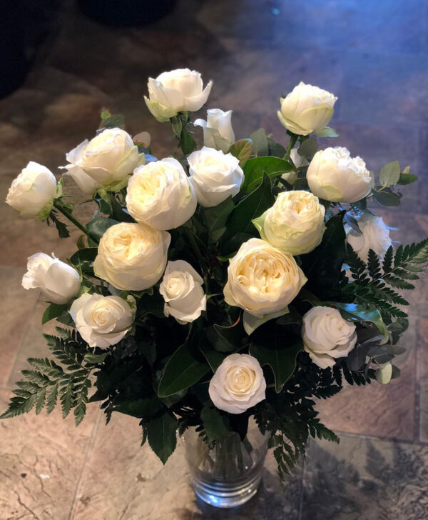 20 White Rose Bouquet (one size)